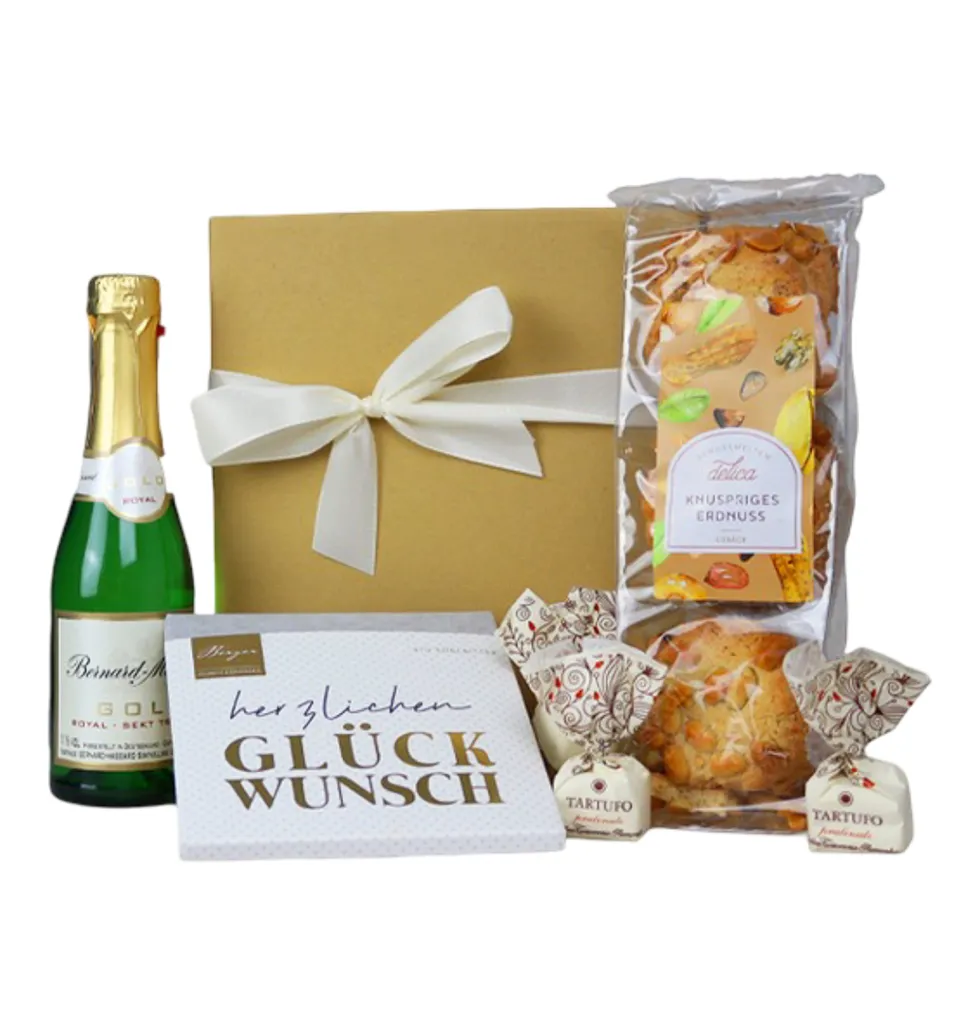 Cheers to Joy: Sparkling Wine & Gourmet Treats