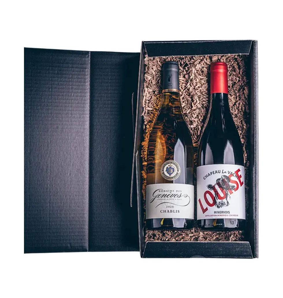 Elegant French Wine Duo Gift Box