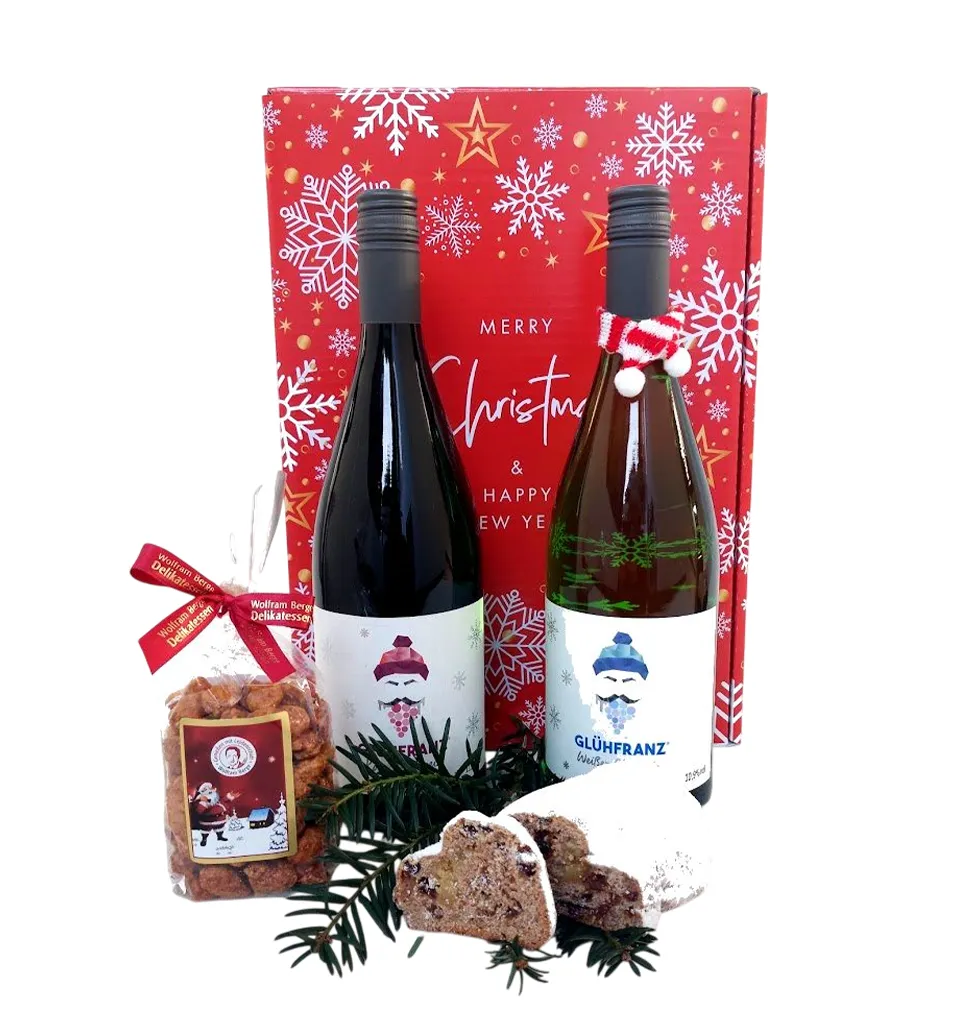 Cozy Winter Wine & Treats Basket