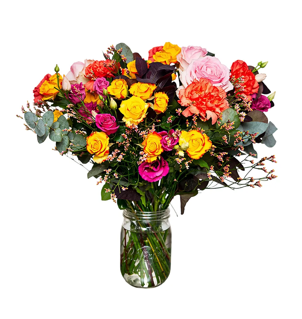 Soft Sunset Floral Delight