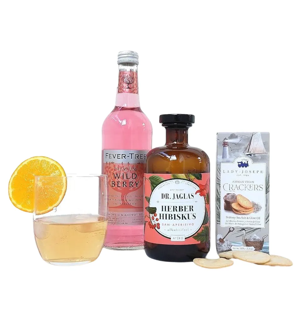 Elegant Hibiscus & Tonic Gift Set